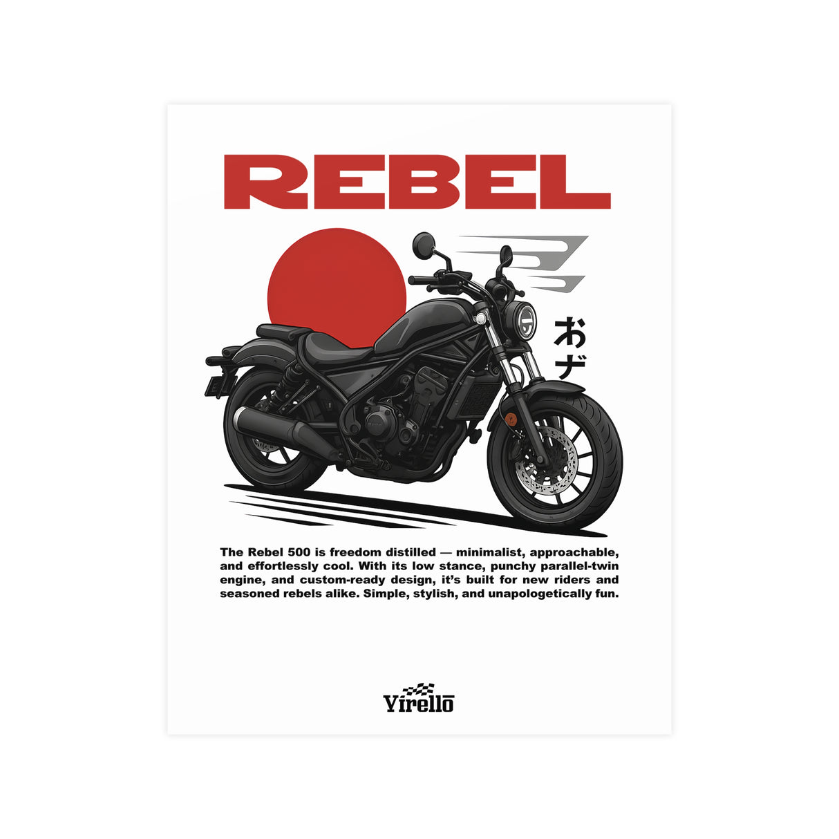 Honda Rebel 500 Poster