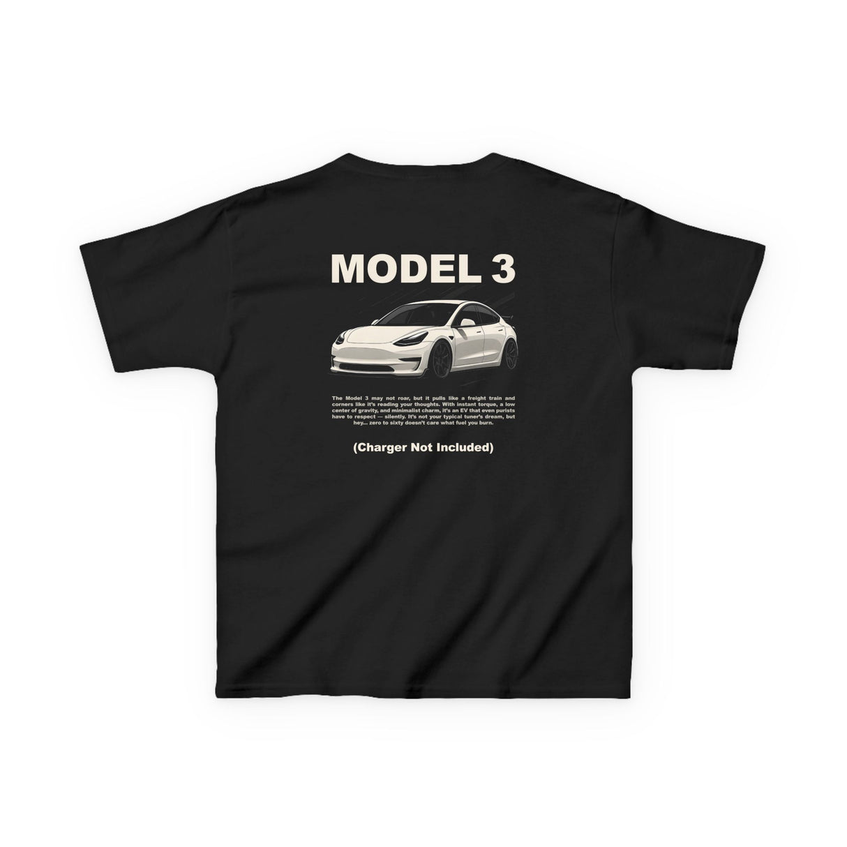 2017+ Tesla Model 3 Kids T-Shirt