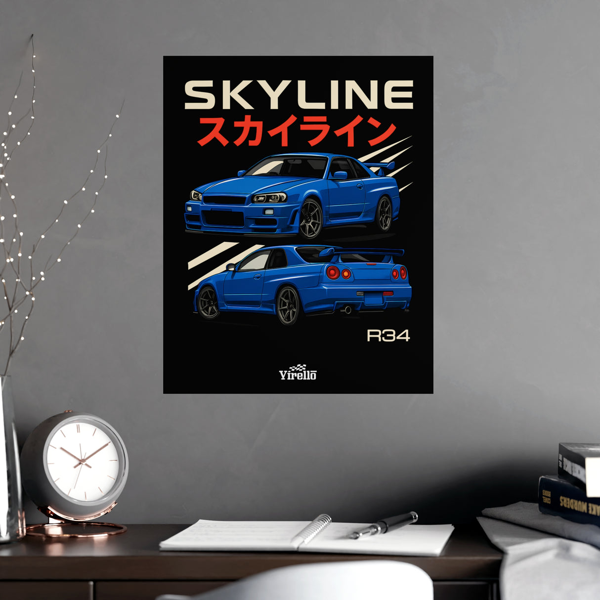 1999-2002 Nissan Skyline GT-R (R34) Poster