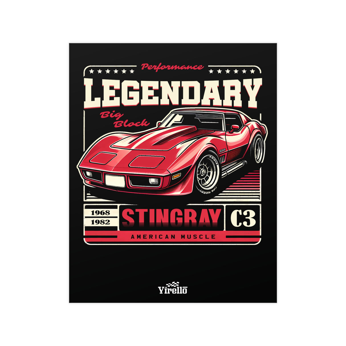 1968–1982 Chevrolet Corvette (C3) Poster