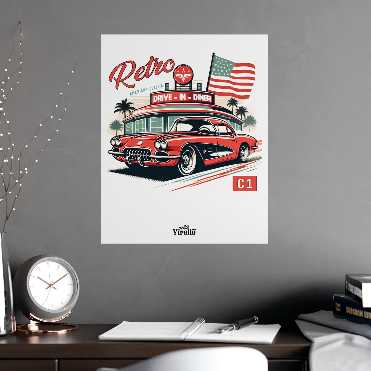 1953–1962 Chevrolet Corvette (C1) Poster