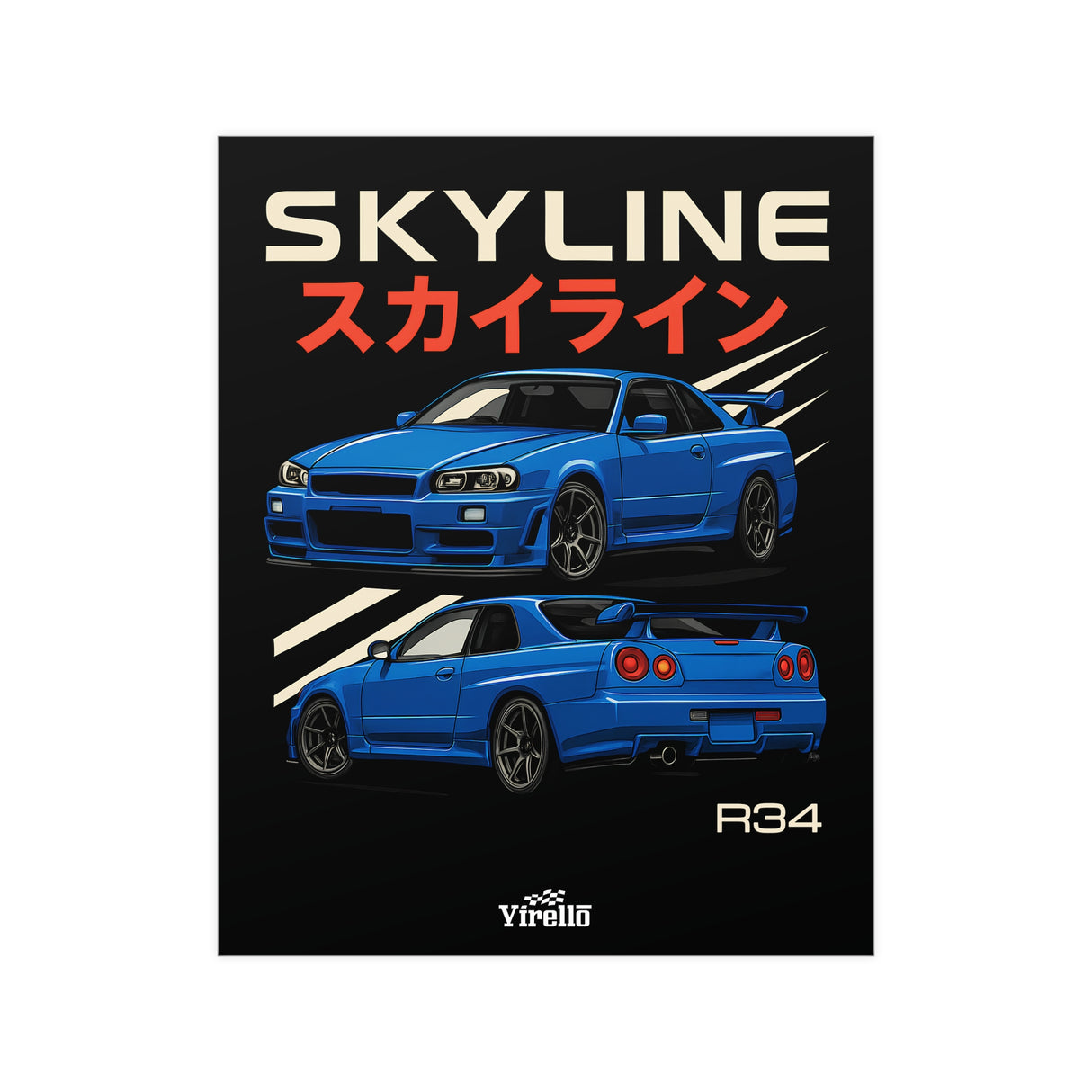 1999-2002 Nissan Skyline GT-R (R34) Poster
