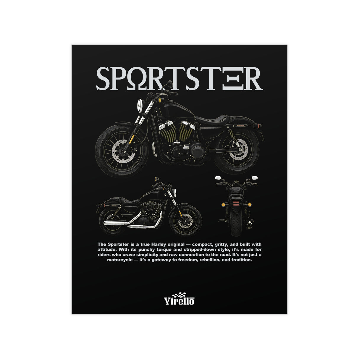 Harley Sportster Poster