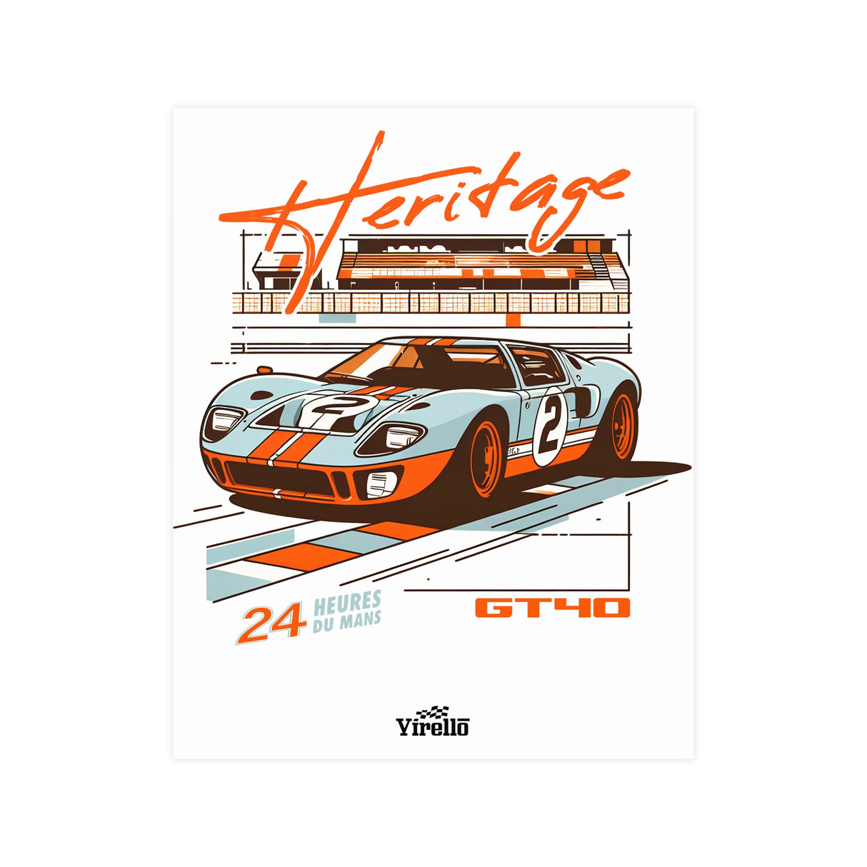 1964–1969 Ford GT40 Poster