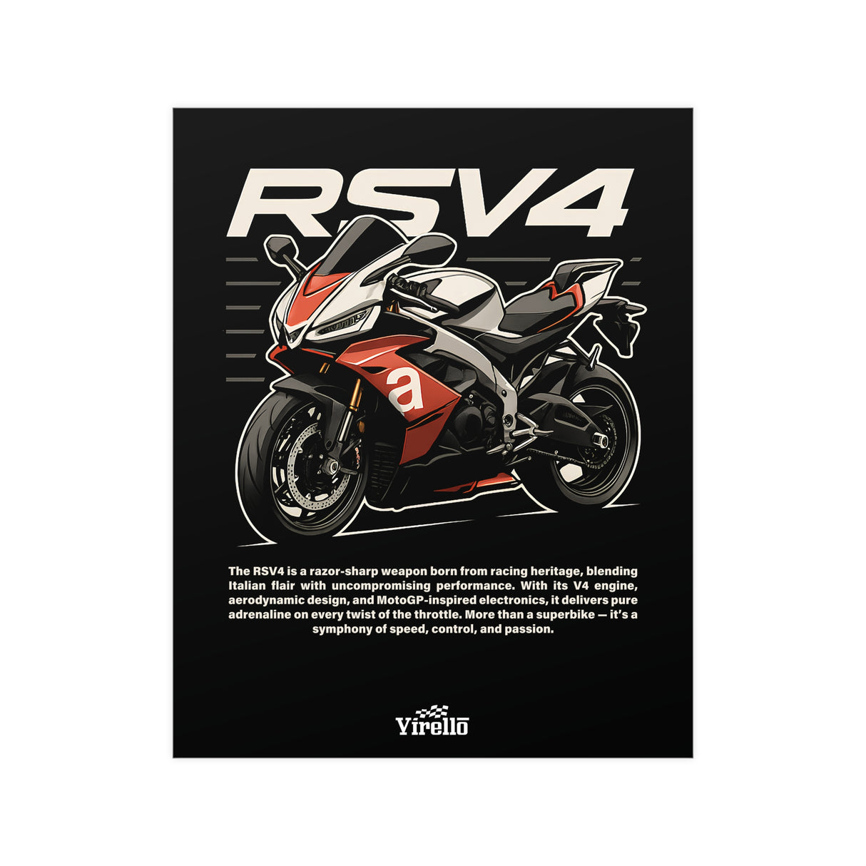 Aprilia RSV4 Poster