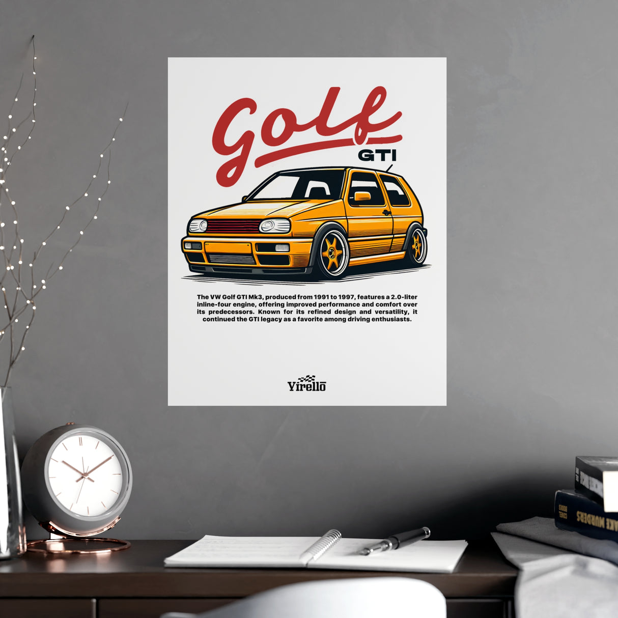 1991-1998 Volkswagen Golf GTI Mk3 Poster