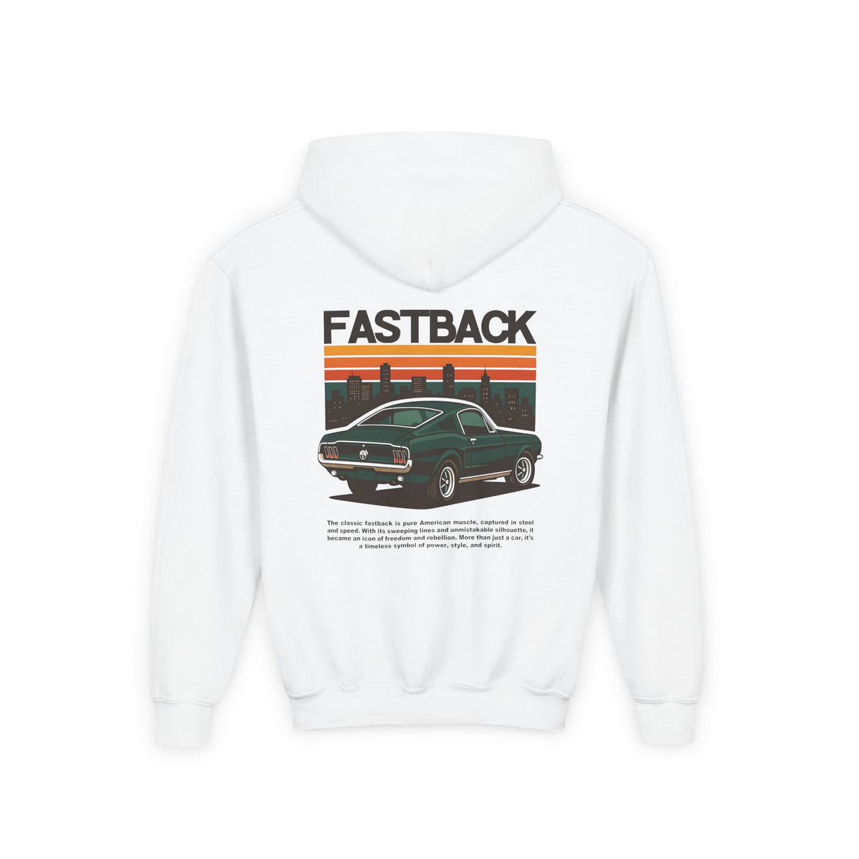 1967–1968 Ford Mustang Fastback Kids Hoodie