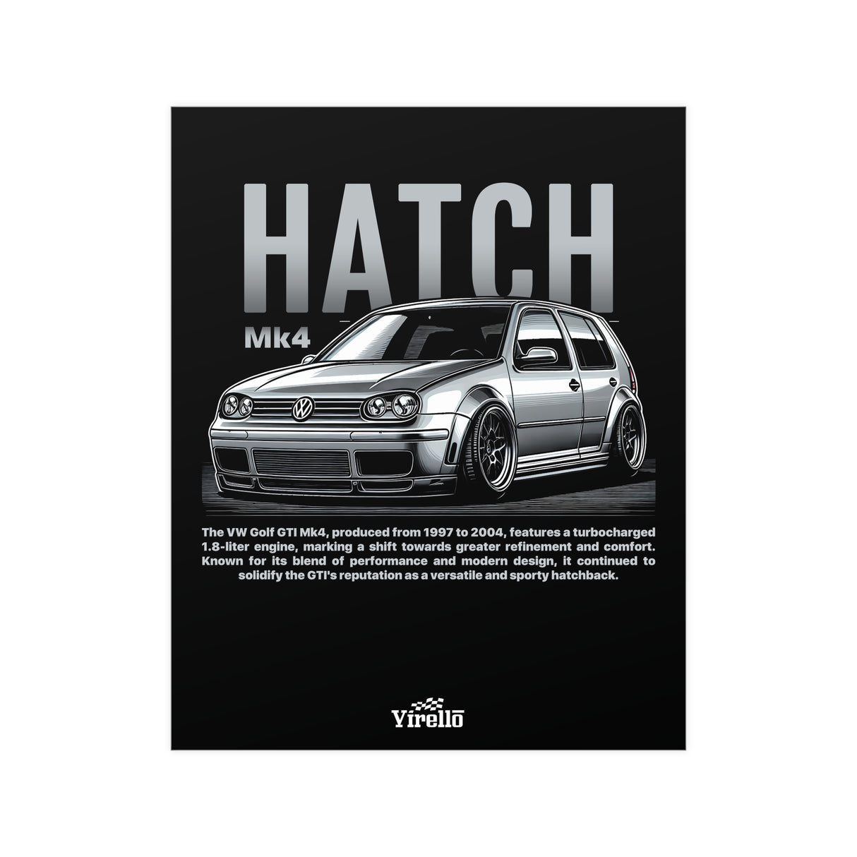 1997-2004 Volkswagen Golf GTI Mk4 Poster