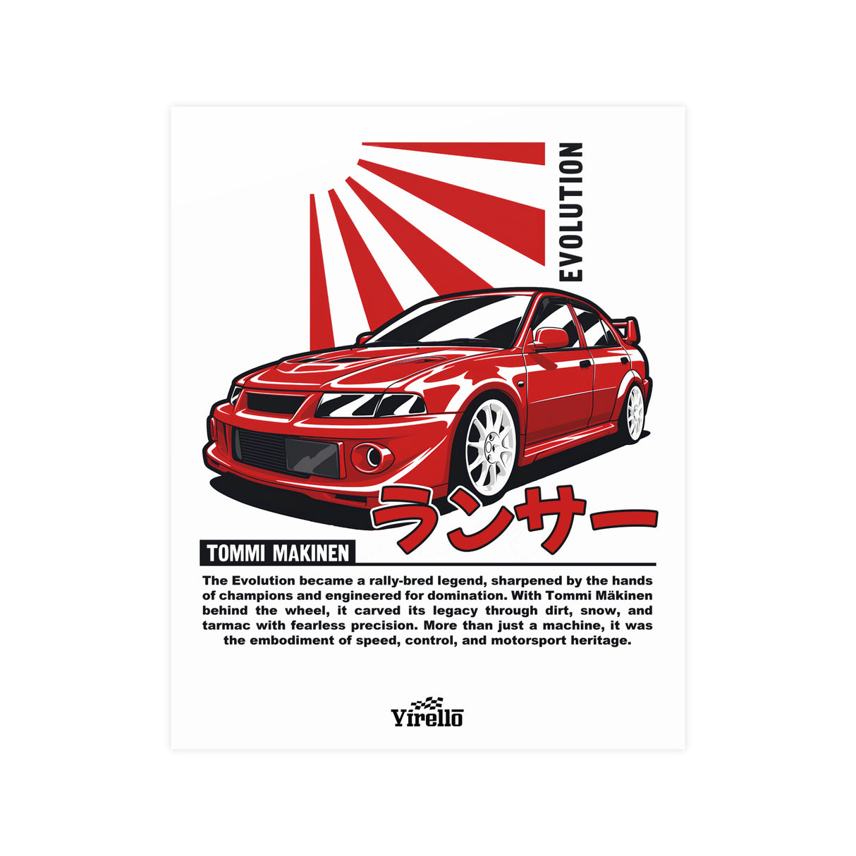 1998–2000 Mitsubishi Evolution VI Poster