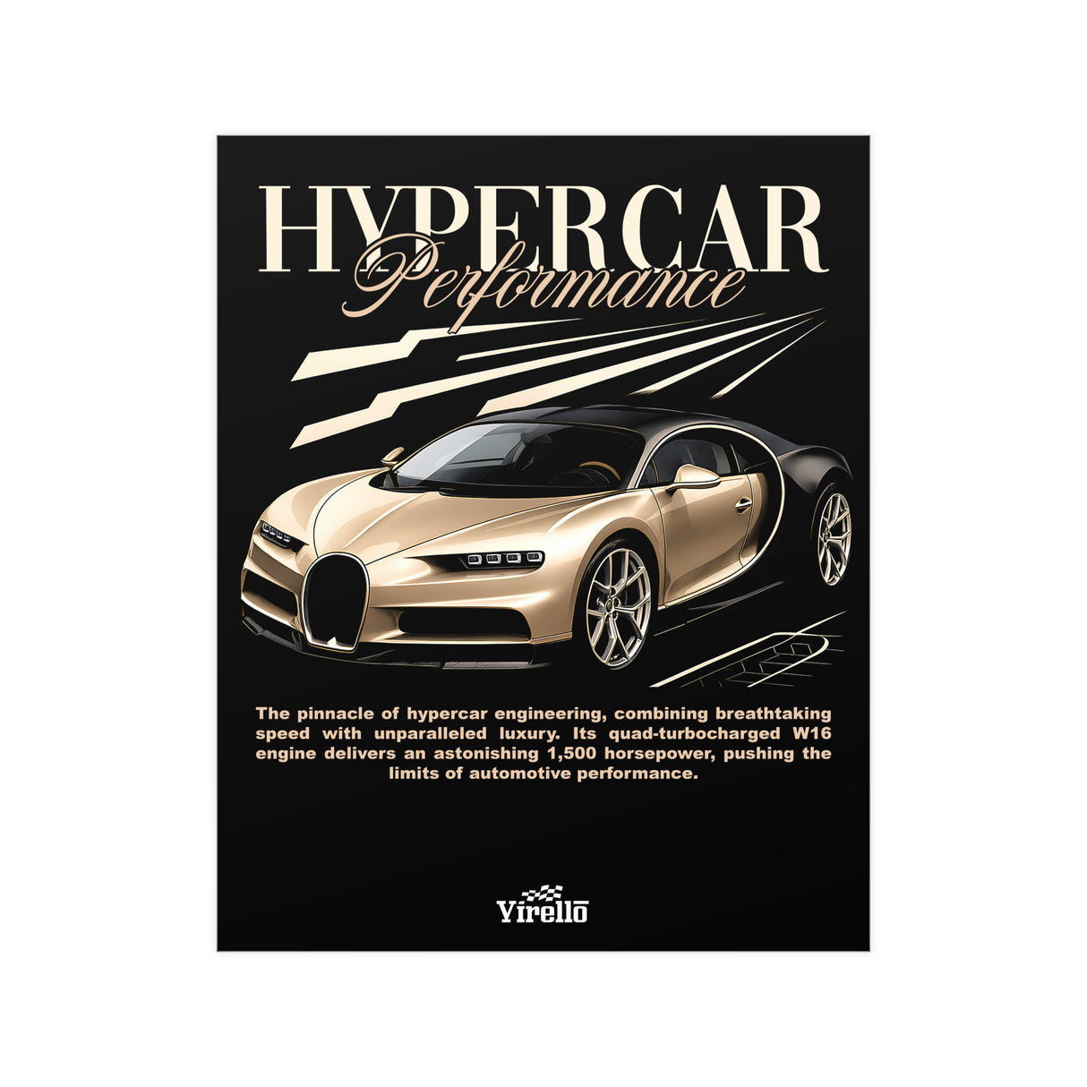 Bugatti Chiron Poster