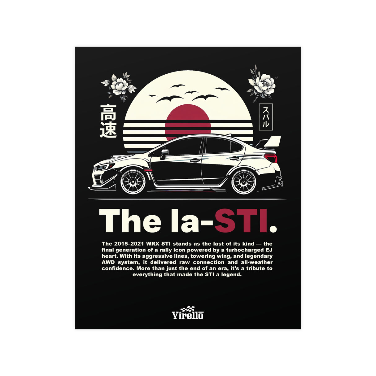 2015-2021 Subaru WRX STI (VA) Poster