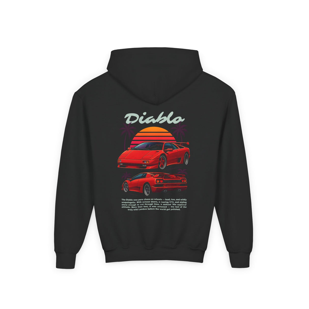 1990–2001 Lamborghini Diablo Kids Hoodie