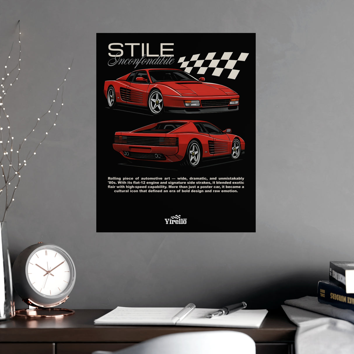 1984–1991 Ferrari Testarossa Poster