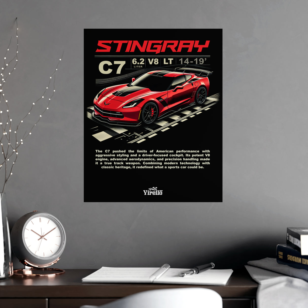 2014–2019 Chevrolet Corvette (C7) Poster