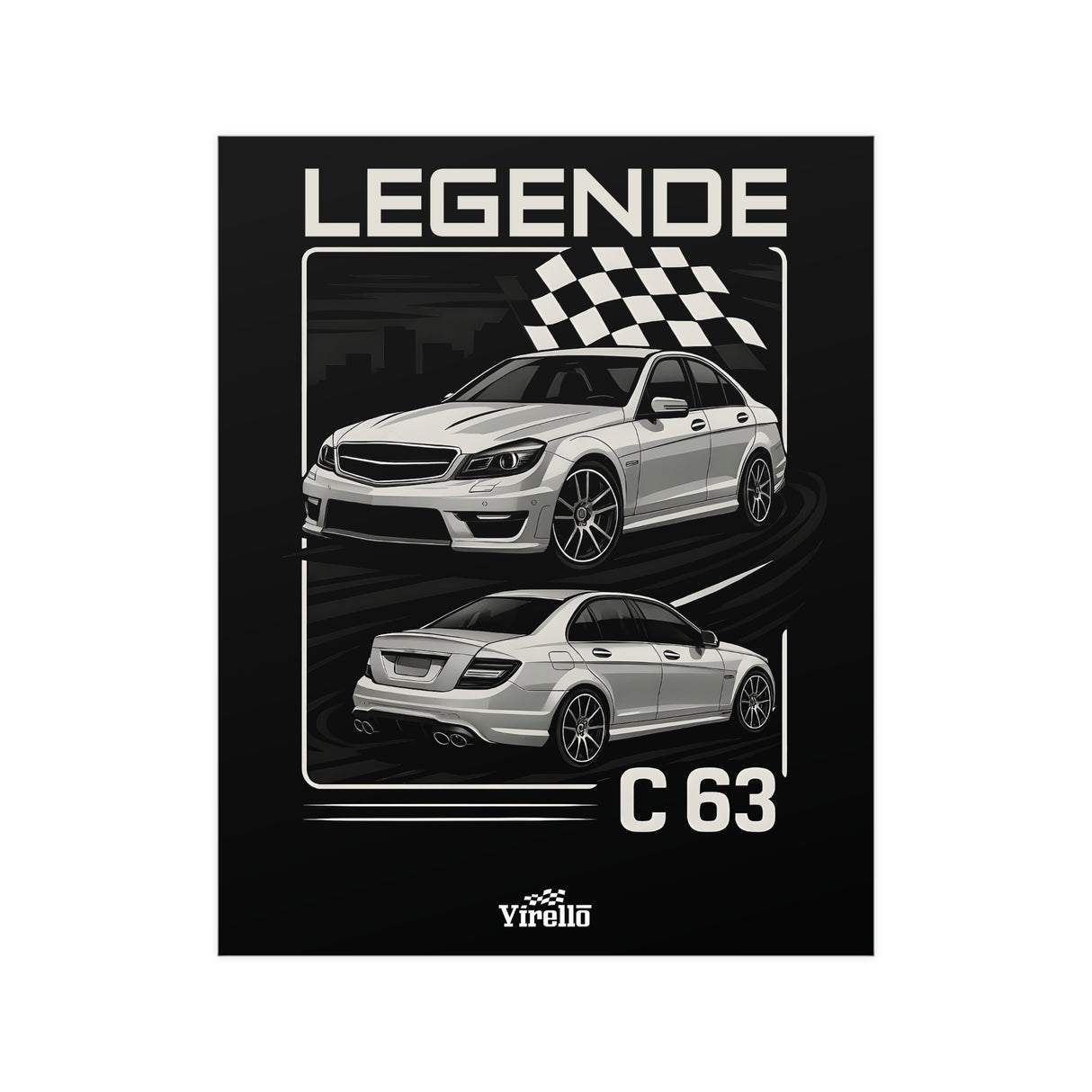2008–2015 Mercedes-Benz C63 AMG (W204) Poster