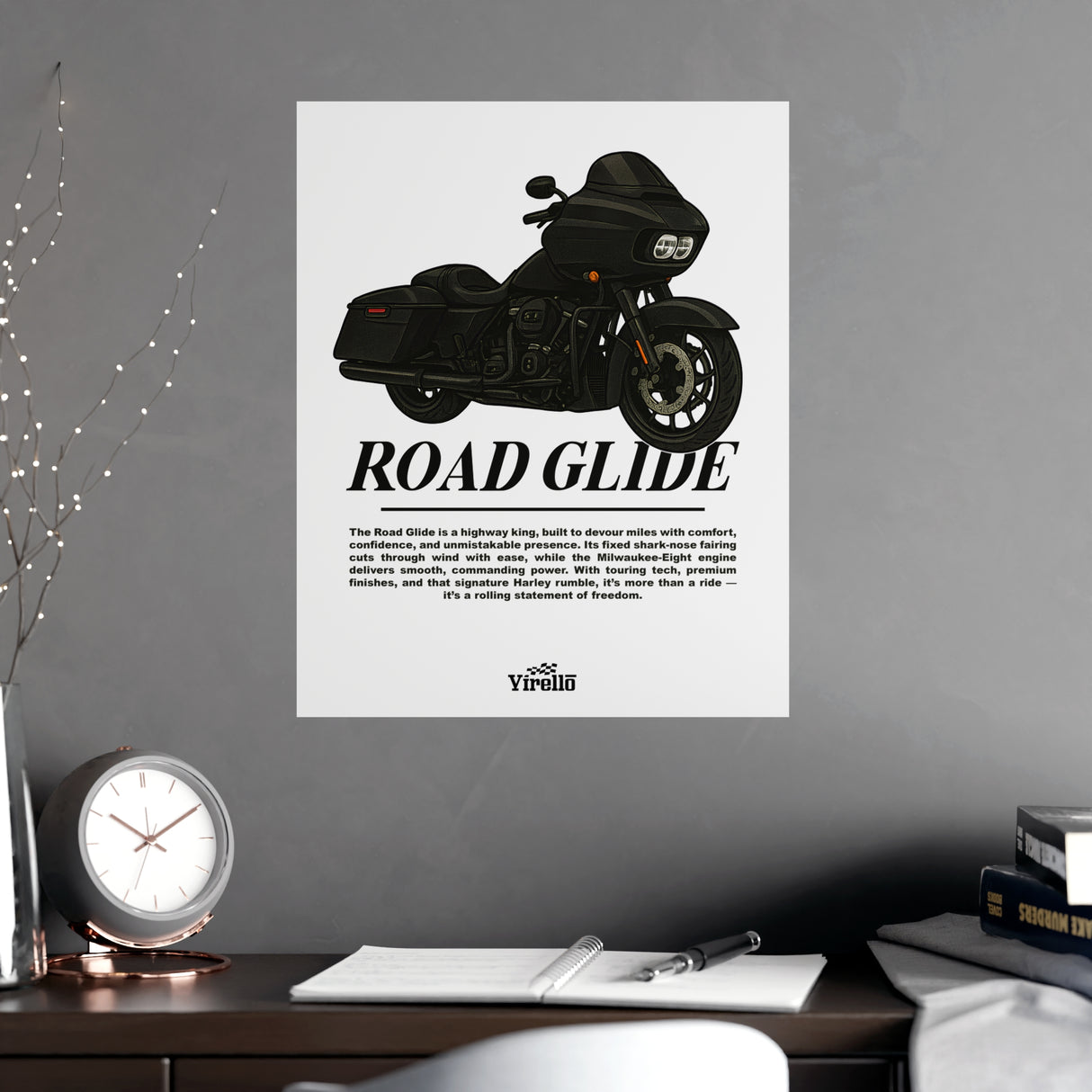 Harley Road Glide Poster