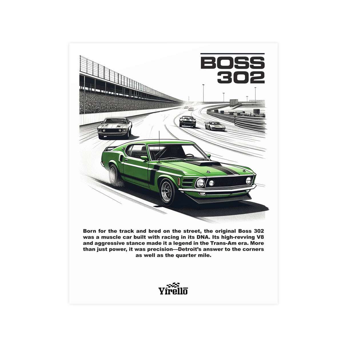 1969–1970 Ford Mustang Boss 302 Poster