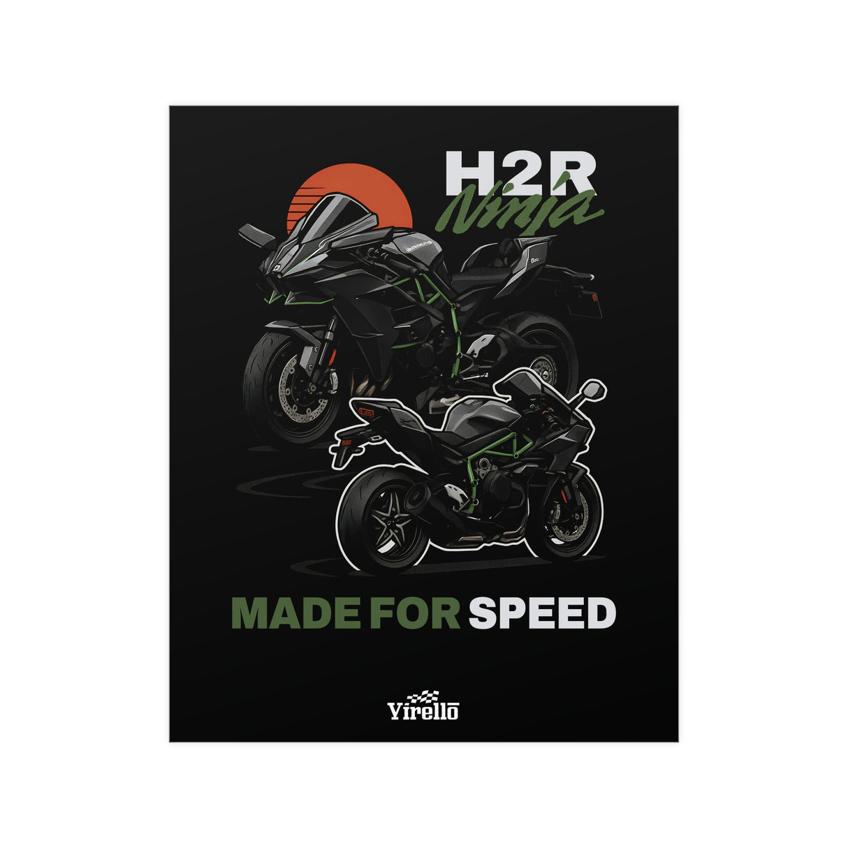 Kawasaki Ninja H2R Poster