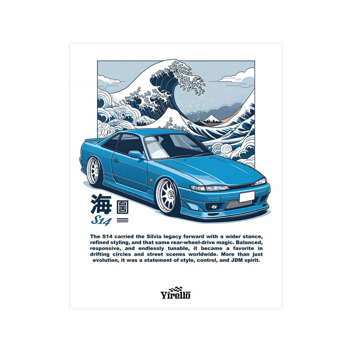 1995-1998 Nissan Silvia S14 Poster