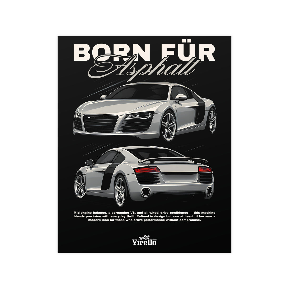 2006–2015 Audi R8 Poster