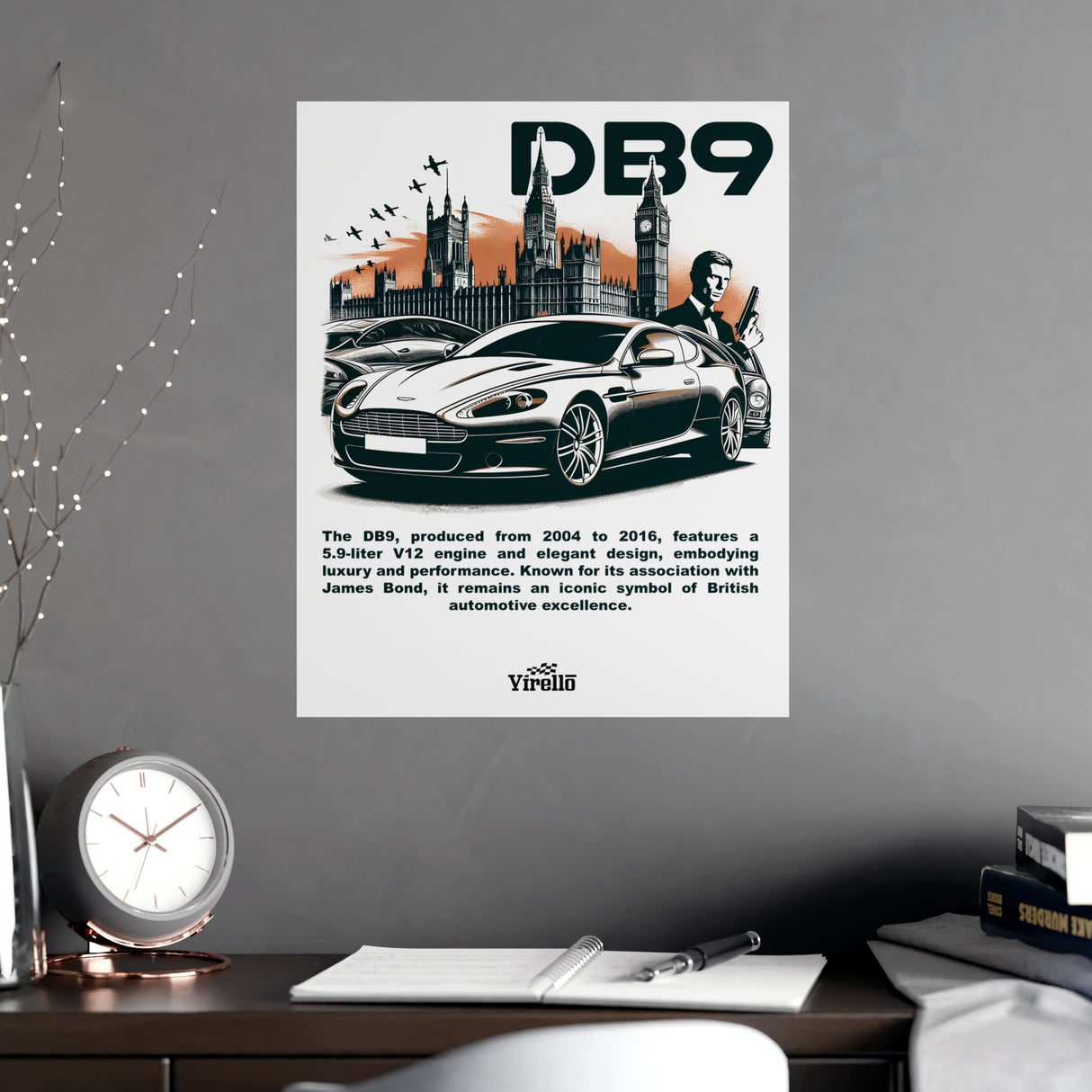 2004–2016 Aston Martin DB9 Poster