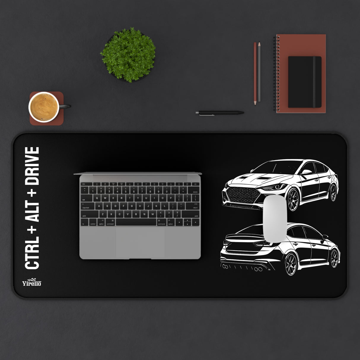 2017–2020 Hyundai Elantra Sport Desk Mat