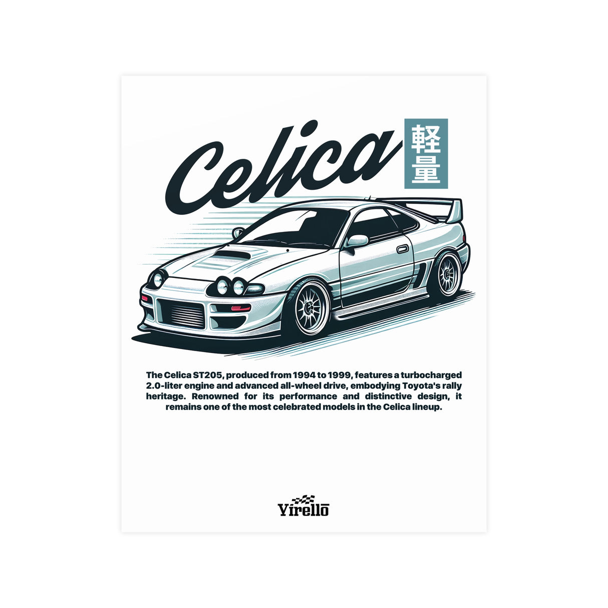 1994–1999 Toyota Celica GT Poster
