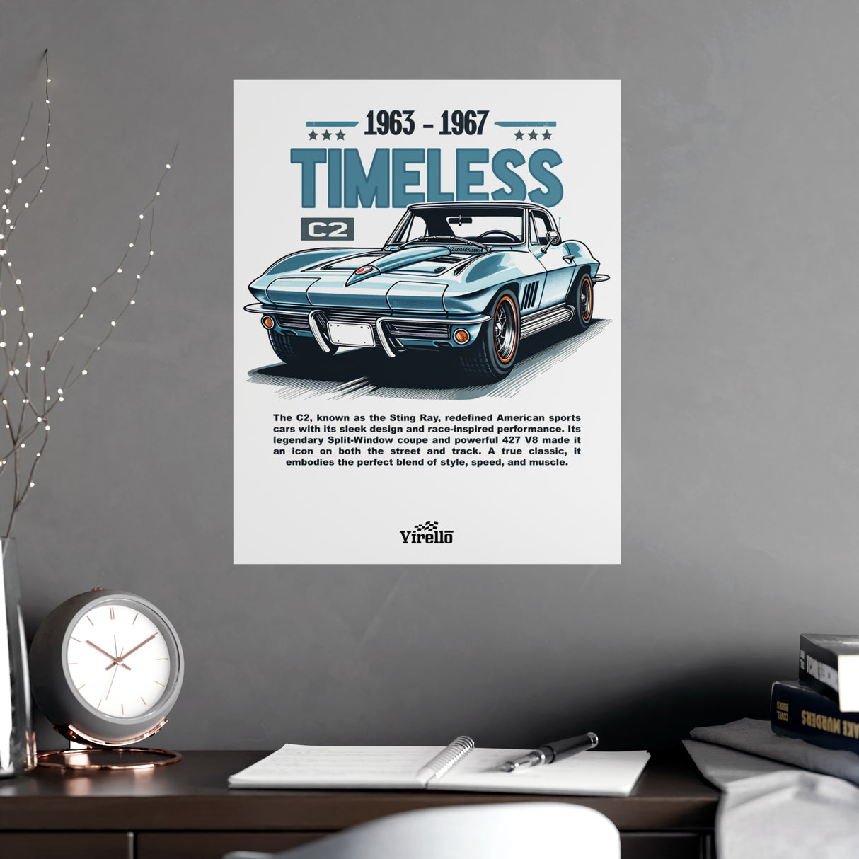 1963–1967 Chevrolet Corvette (C2) Poster
