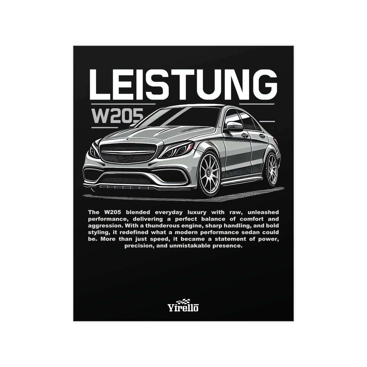 2015–2021 Mercedes-Benz C63 AMG (W205) Poster