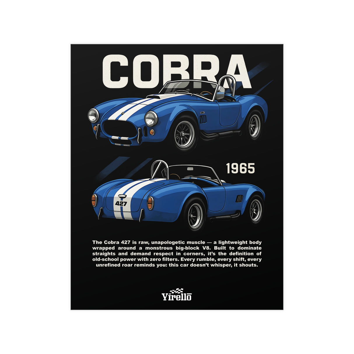 1965-1967 Ford Shelby Cobra 427 Poster