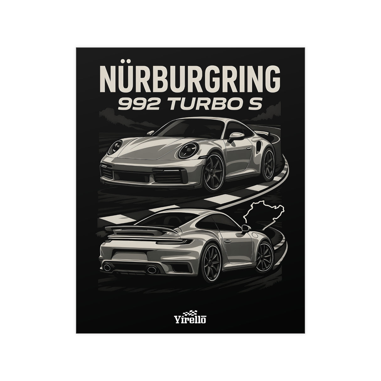 2020+ Porsche 911 Turbo S (992) Poster