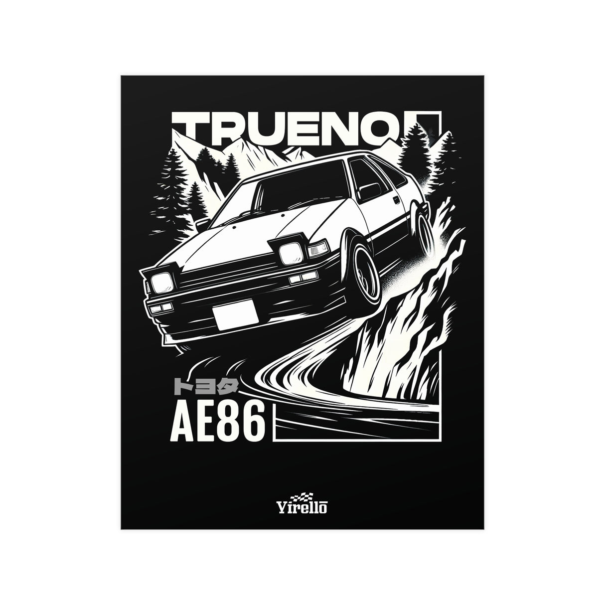 1983–1987 Toyota Trueno AE86 Poster