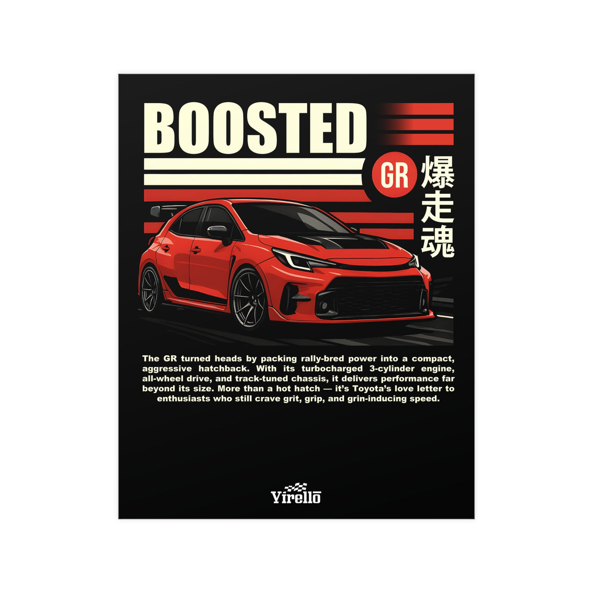 2023+ Toyota Corolla GR Poster