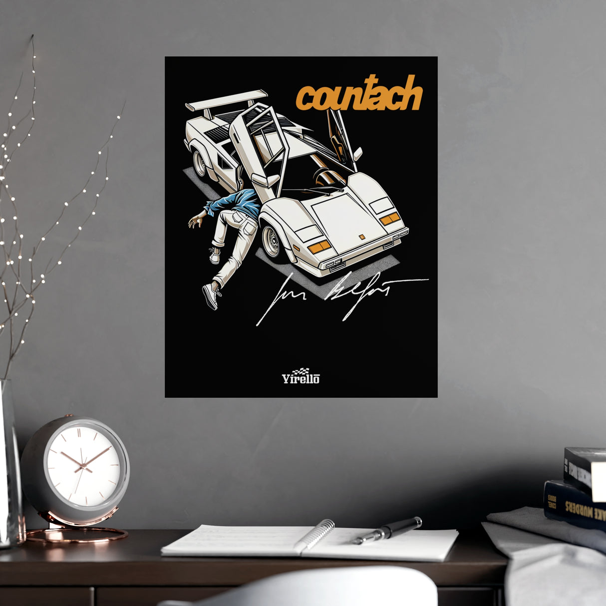1974–1990 Lamborghini Countach Poster