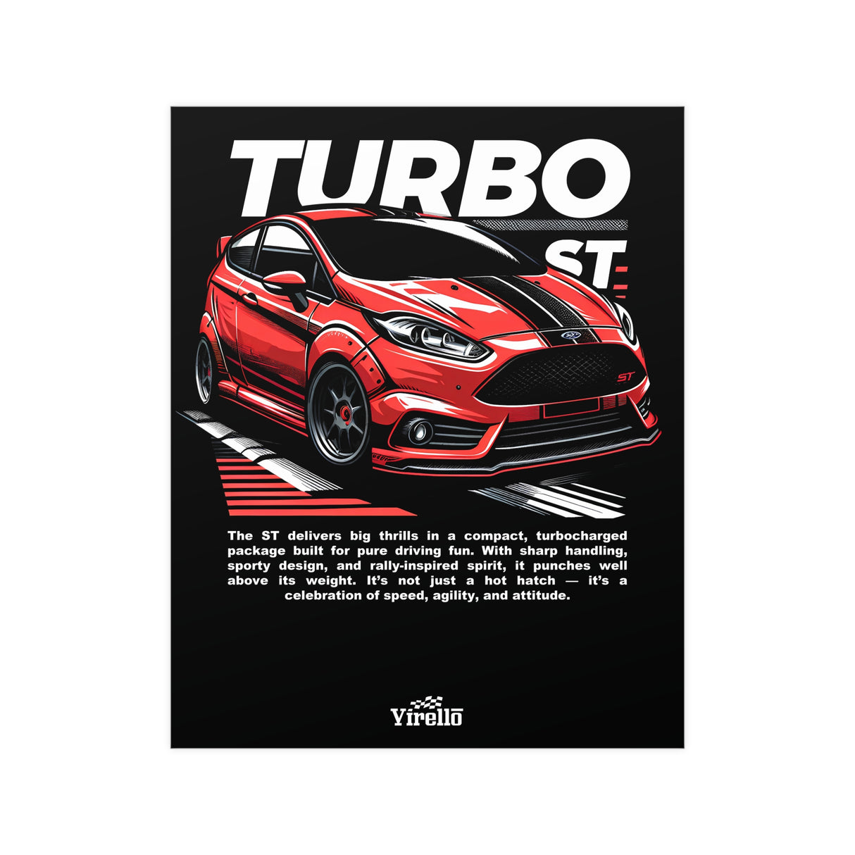 2014–2019 Ford Fiesta ST Poster