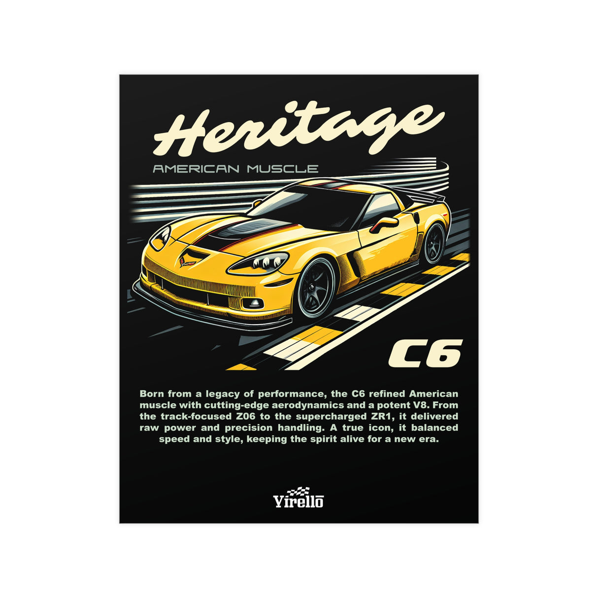 2005–2013 Chevrolet Corvette (C6) Poster