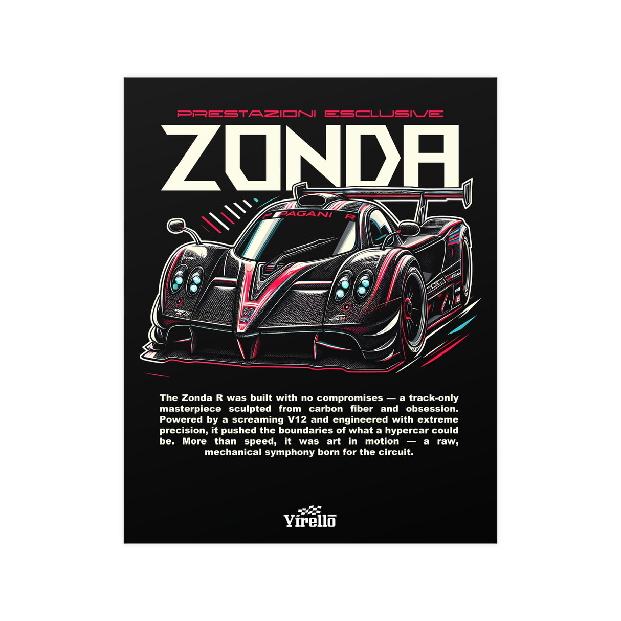2009-2011 Pagani Zonda R Poster