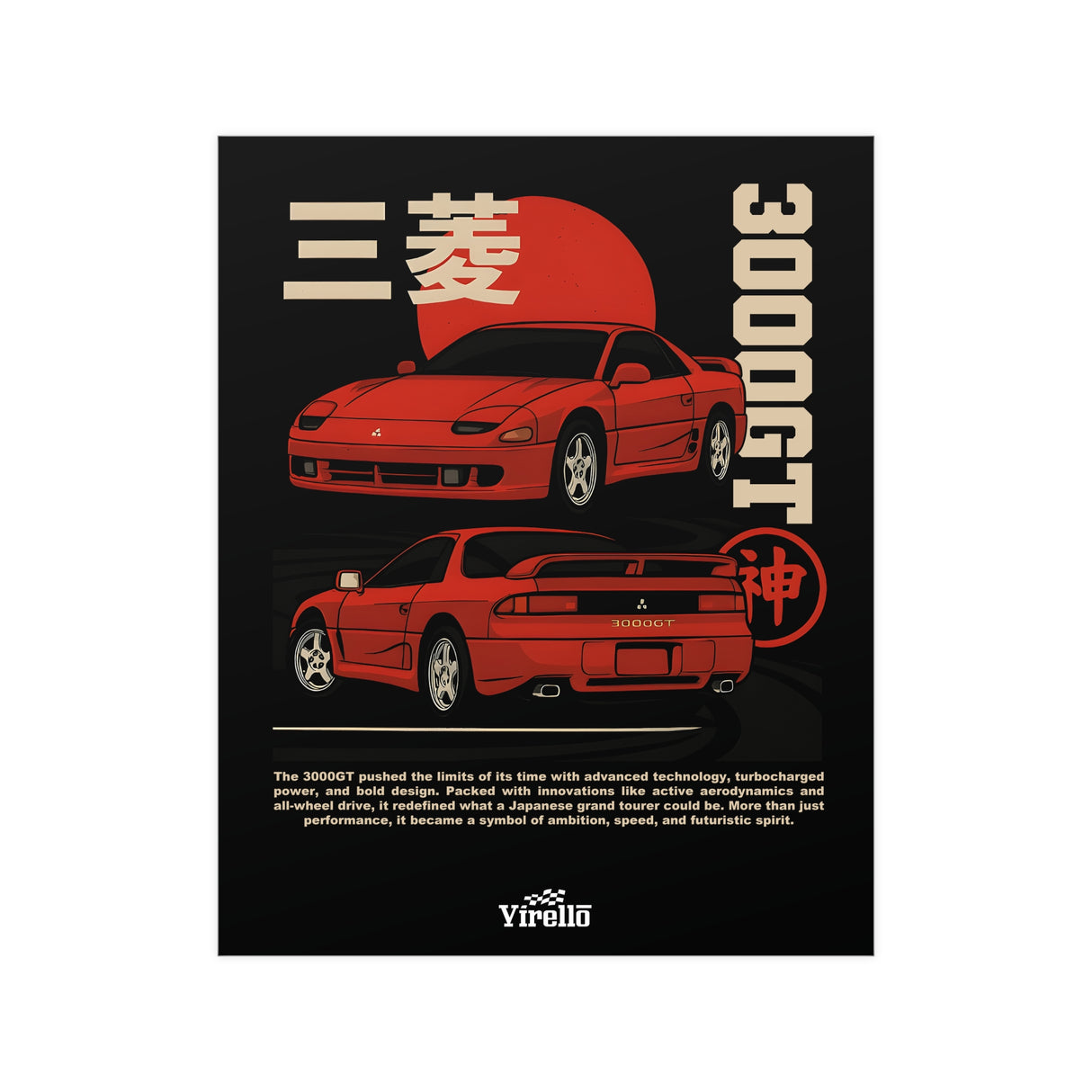 1990–2001 Mitsubishi 3000GT Poster