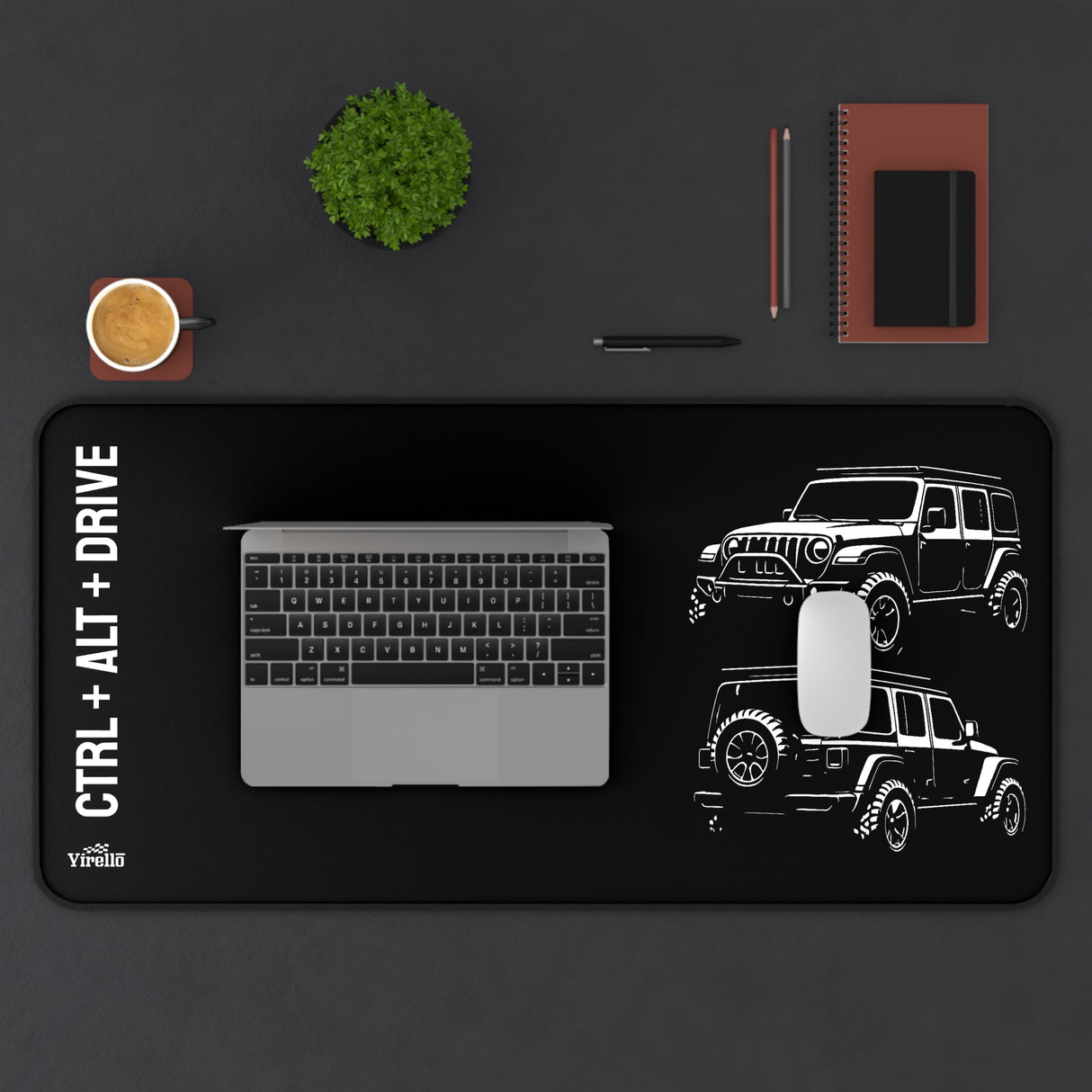2018+ Jeep Wrangler Desk Mat