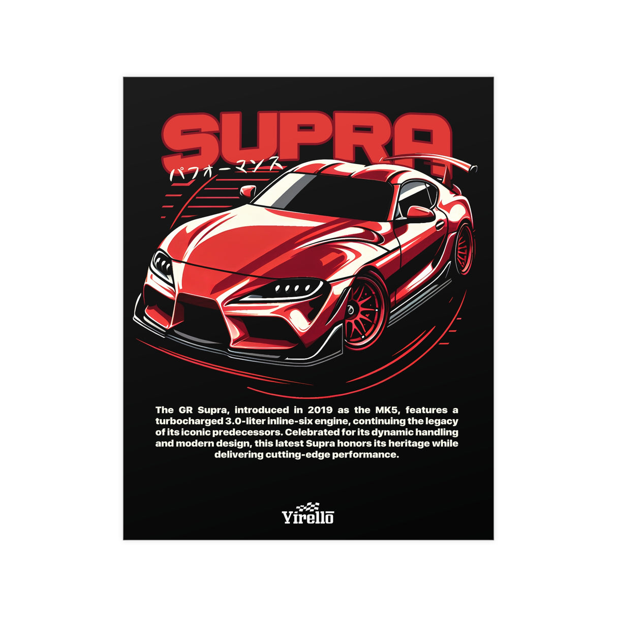 2019+ Toyota Supra Mk5 Poster