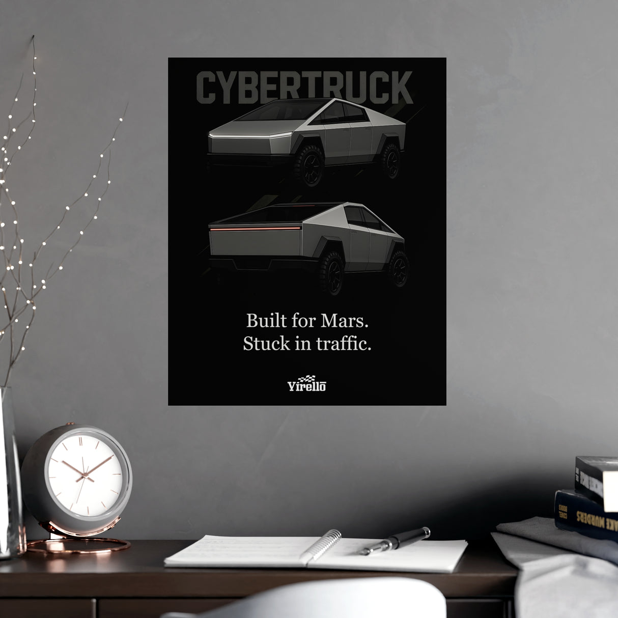 2024+ Tesla Cybertruck Poster