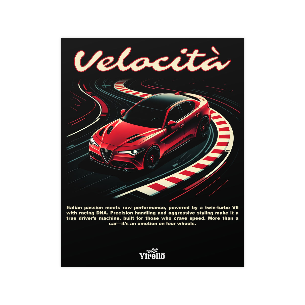 2016+ Alfa Romeo Giulia Poster