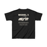 2017+ Tesla Model 3 Kids T-Shirt