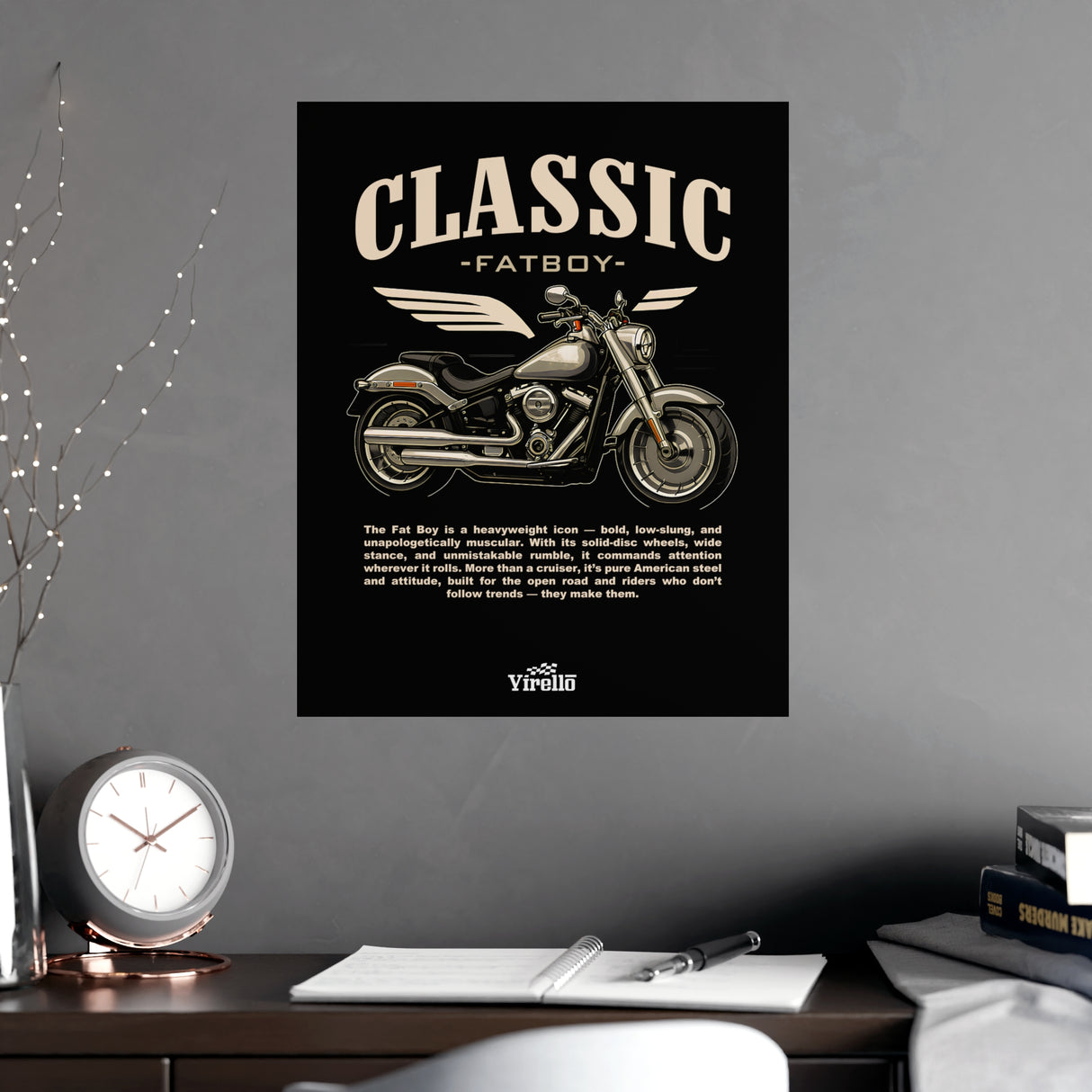 Harley Fat Boy Poster