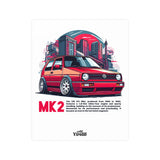 1984-1990 Volkswagen Golf GTI Mk2 Poster