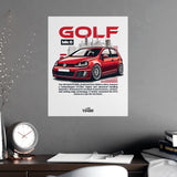 2009-2013 Volkswagen Golf GTI Mk6 Poster