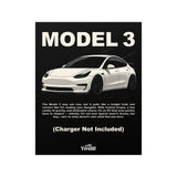 2017+ Tesla Model 3 Poster