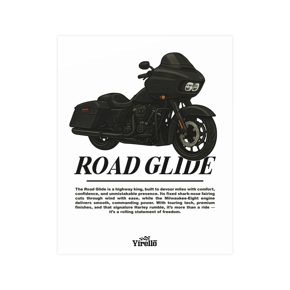 Harley Road Glide Poster