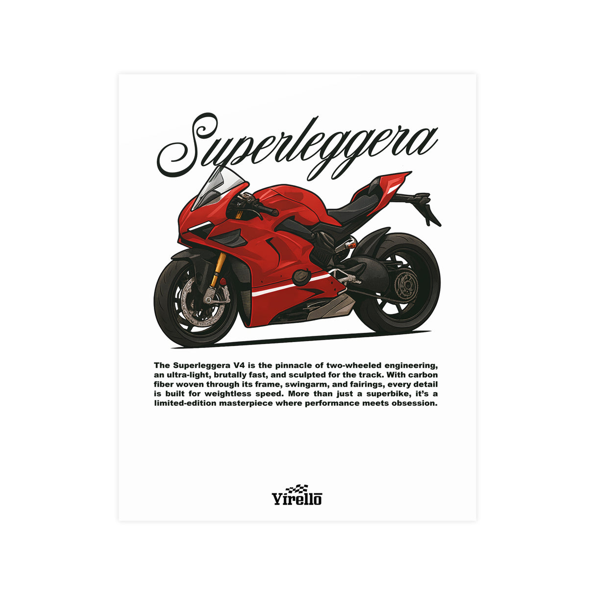 Ducati Superleggera Poster