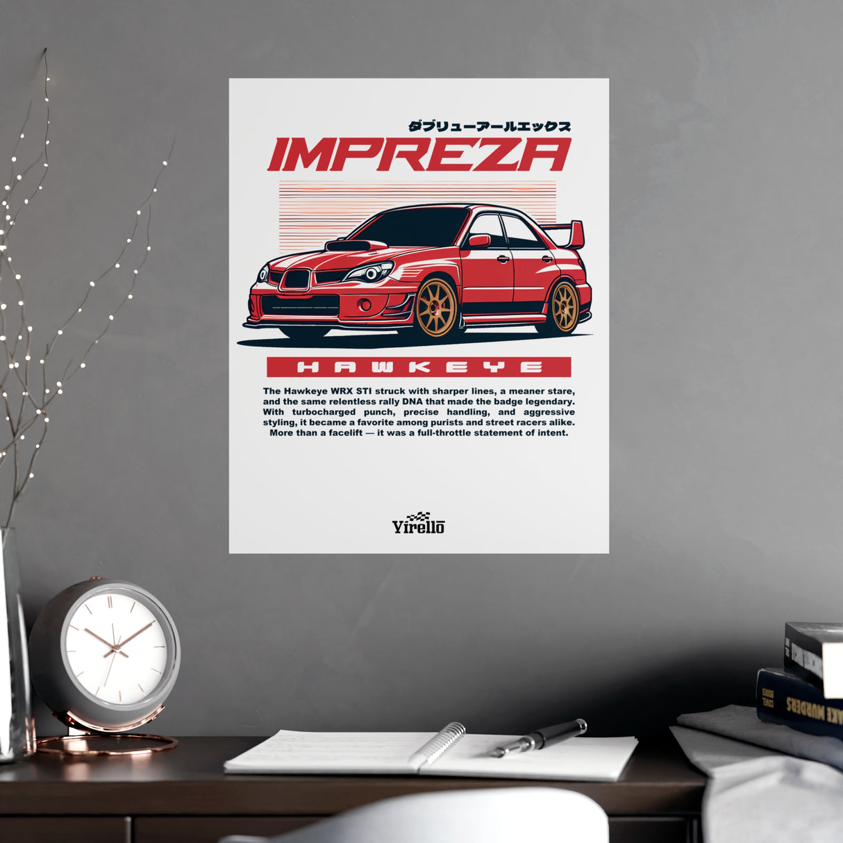 2006-2007 Subaru WRX STI "Hawkeye" Poster
